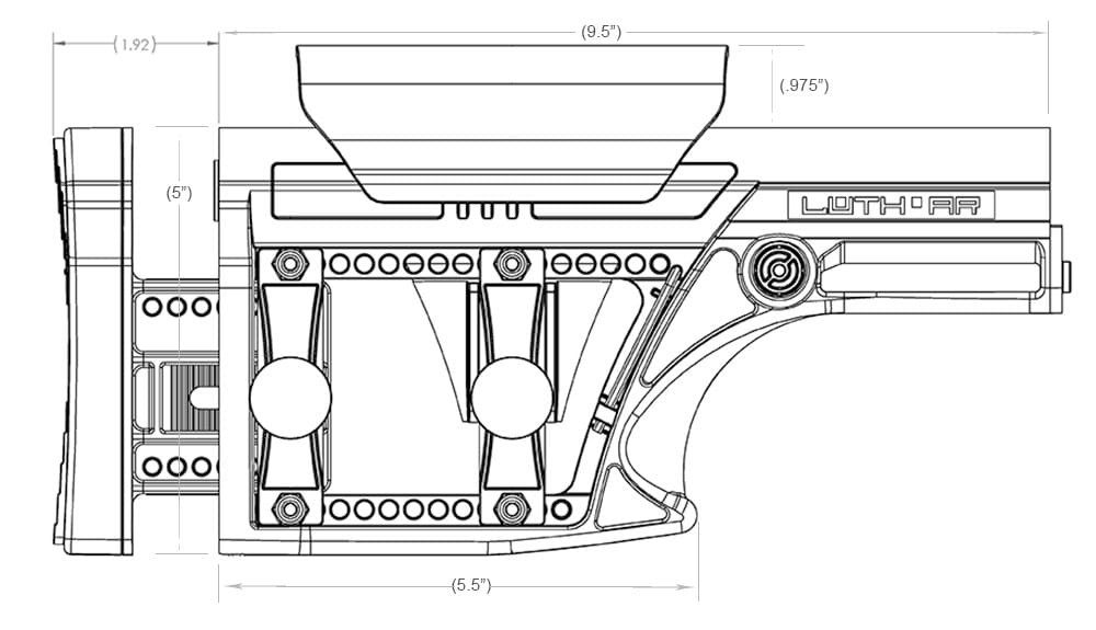 MBA-1 Rifle Buttstock | Luth-AR ar 15 stock carbine parts diagram 