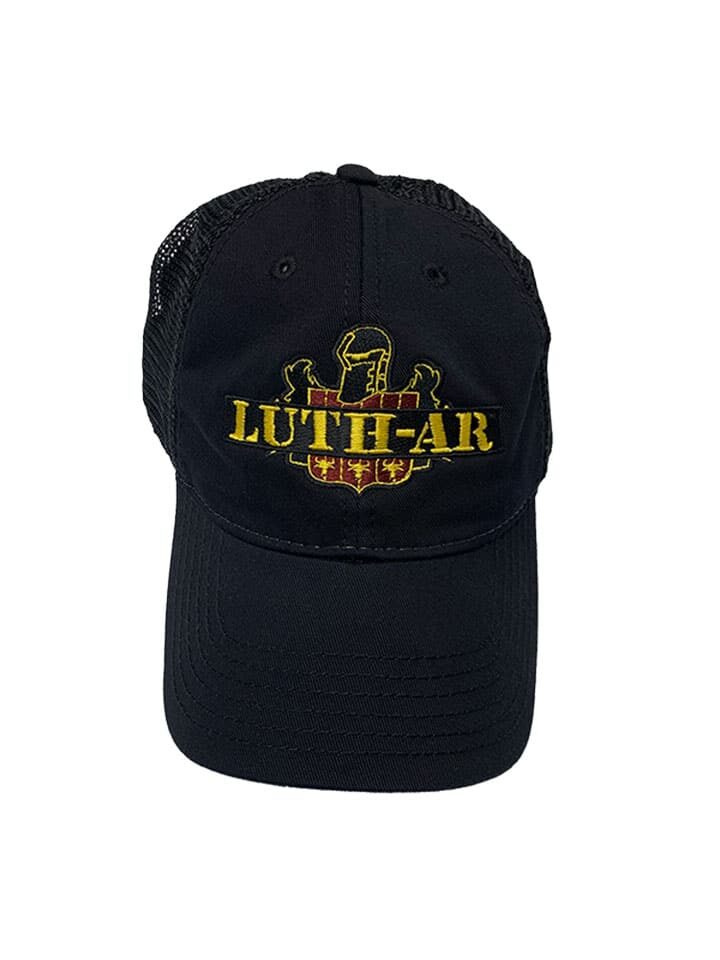 Black Trucker Hat-front